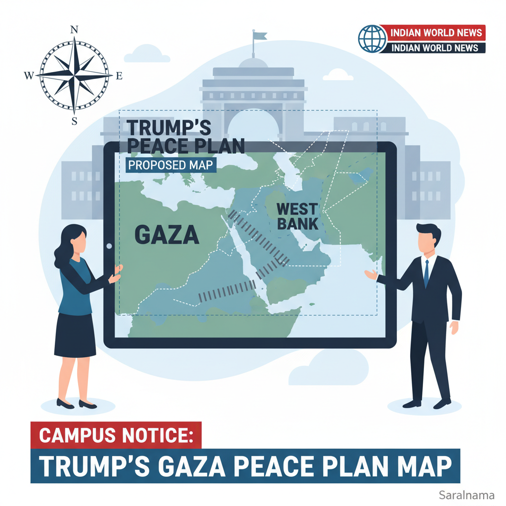 Campus Notice: Trump's Gaza Peace Plan Map