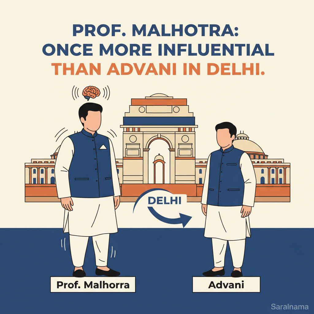 Prof. Malhotra: Once More Influential Than Advani in Delhi