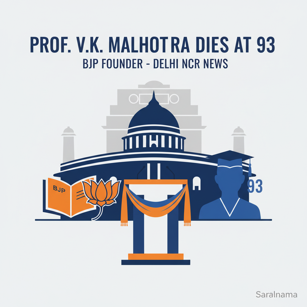 BJP Founder Prof. VK Malhotra Dies at 93 in Delhi