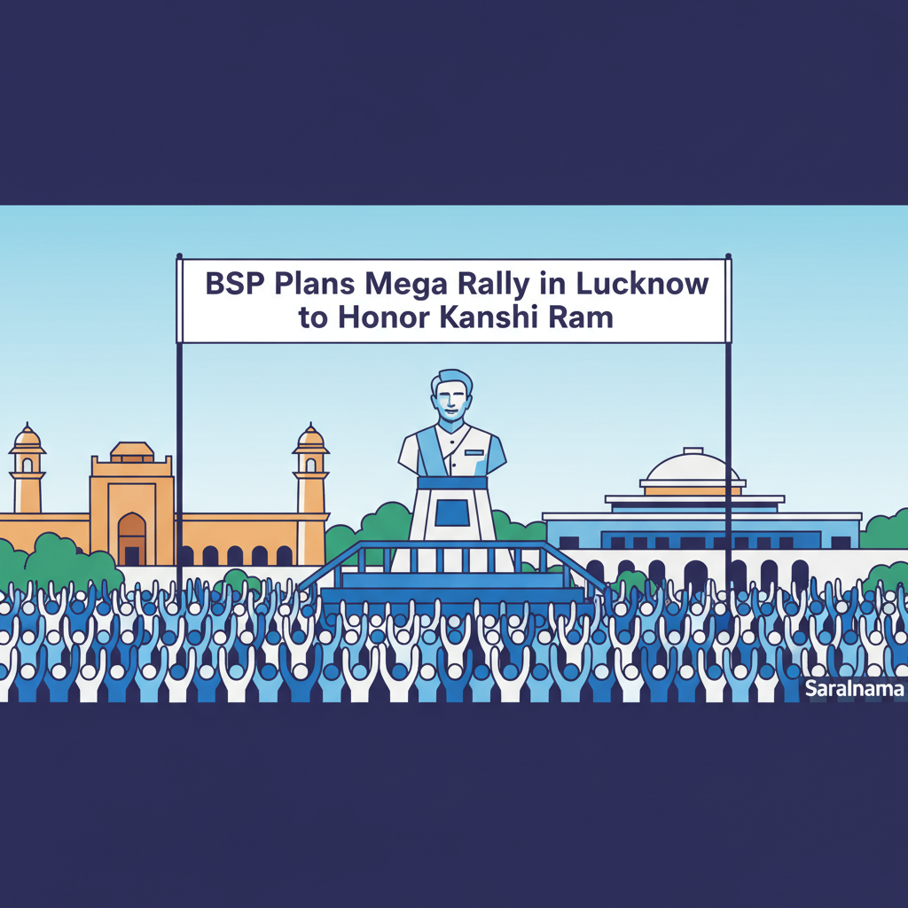 BSP Plans Mega Rally in Lucknow to Honor Kanshi Ram