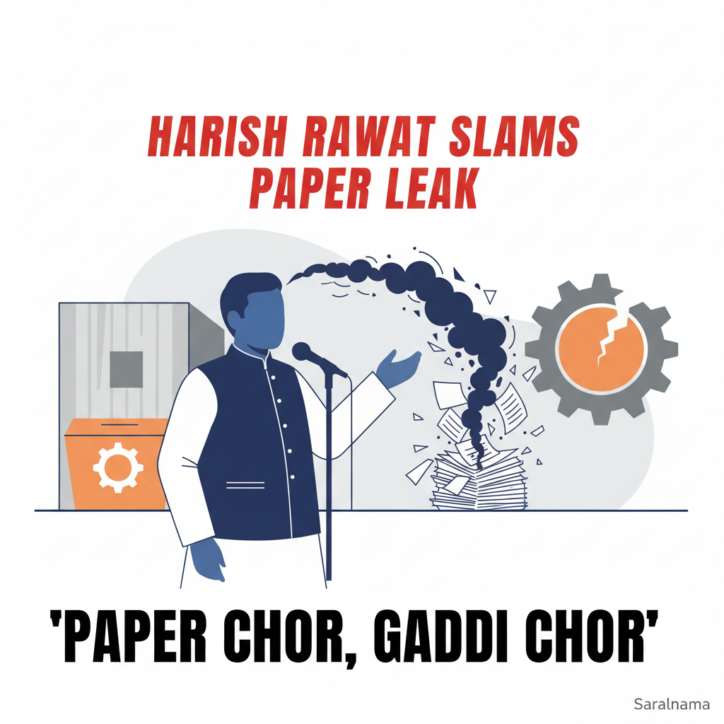 Harish Rawat Slams Paper Leak, Calls It 'Paper Chor, Gaddi Chhor'