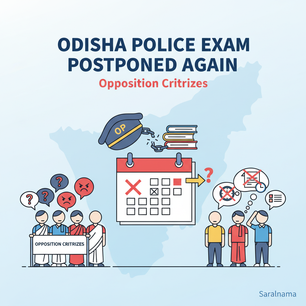 Odisha Police Exam Postponed Again, Opposition Criticizes