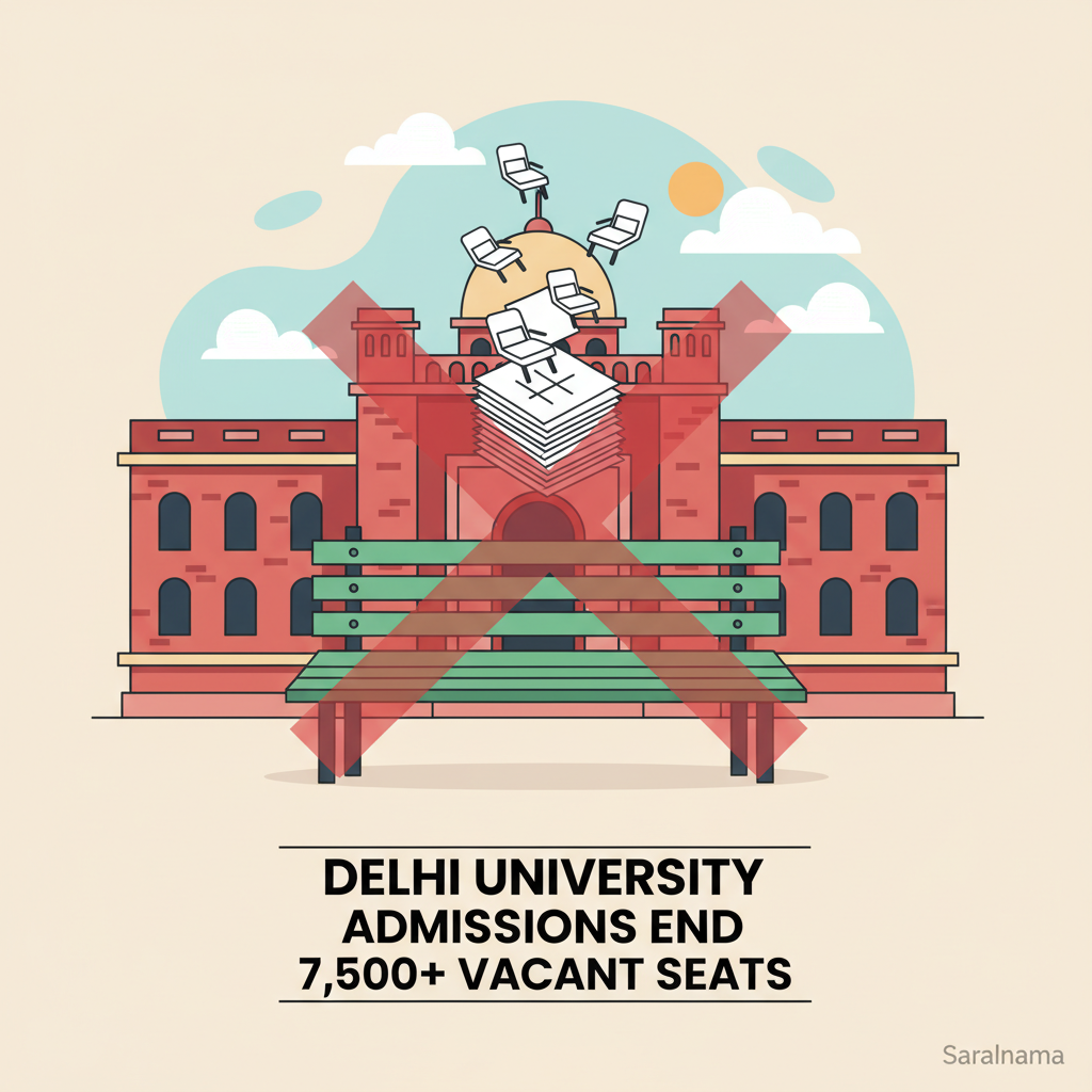 Delhi University Ends Admissions with 7,500+ Vacant Seats