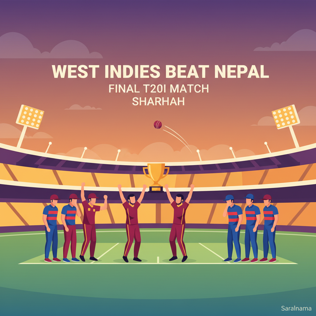 West Indies Beat Nepal in Final T20I Match at Sharjah