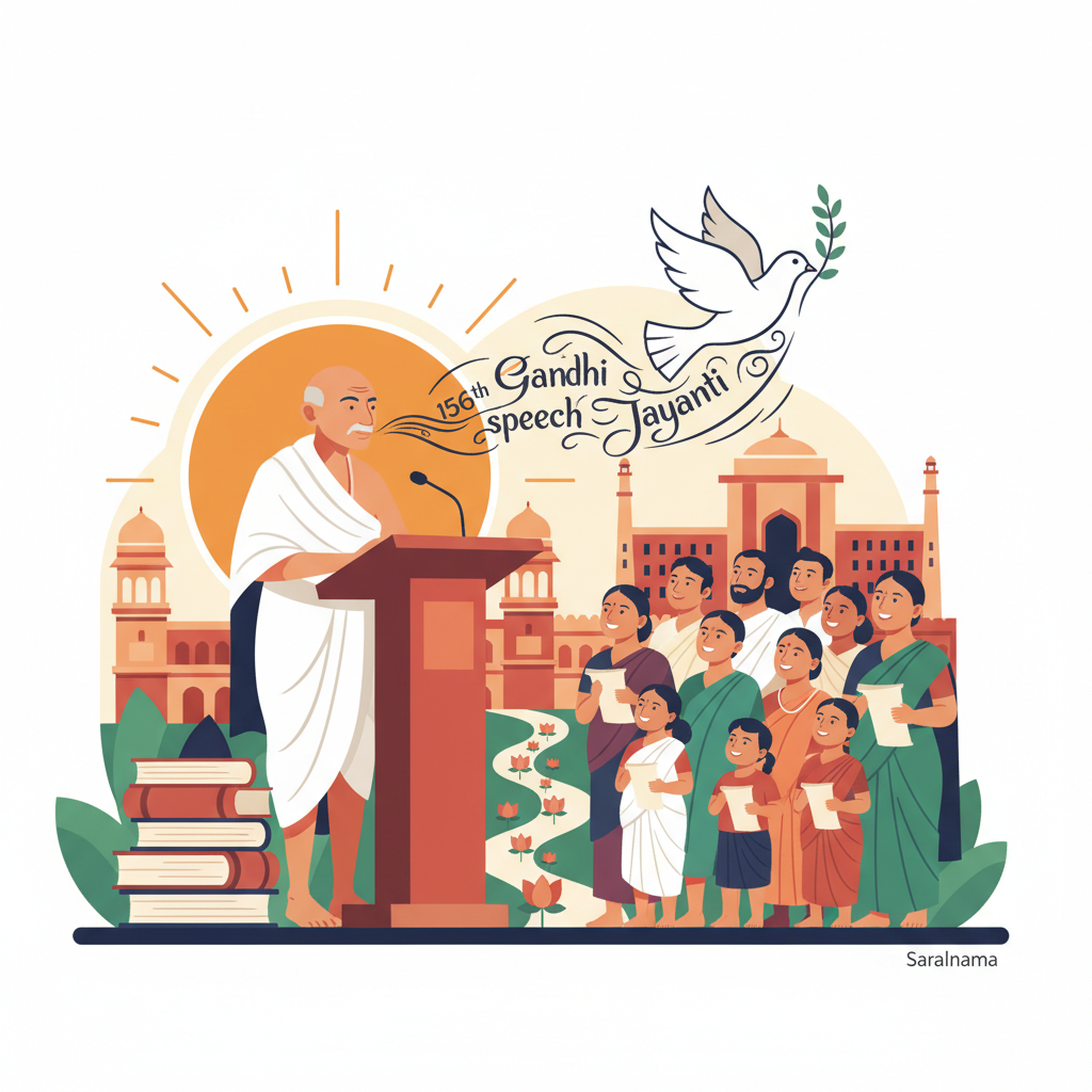 156th Gandhi Jayanti: Poetic Speech to Honor Bapu