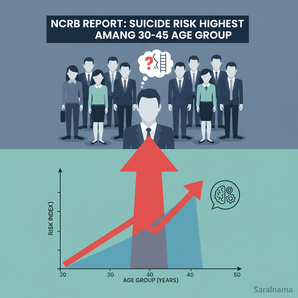 NCRB Report: Suicide Risk Highest Among 30-45 Age Group