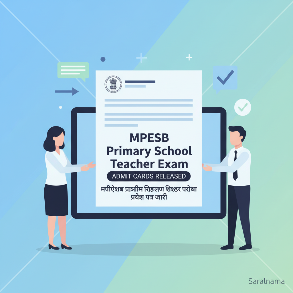 MPESB Primary School Teacher Exam Admit Cards Released