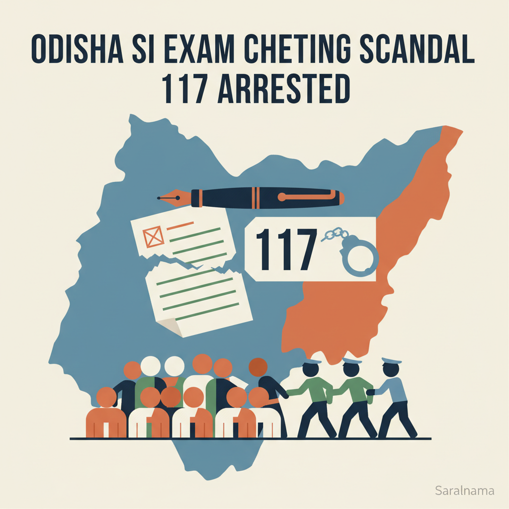 117 Arrested in Odisha SI Exam Cheating Scandal