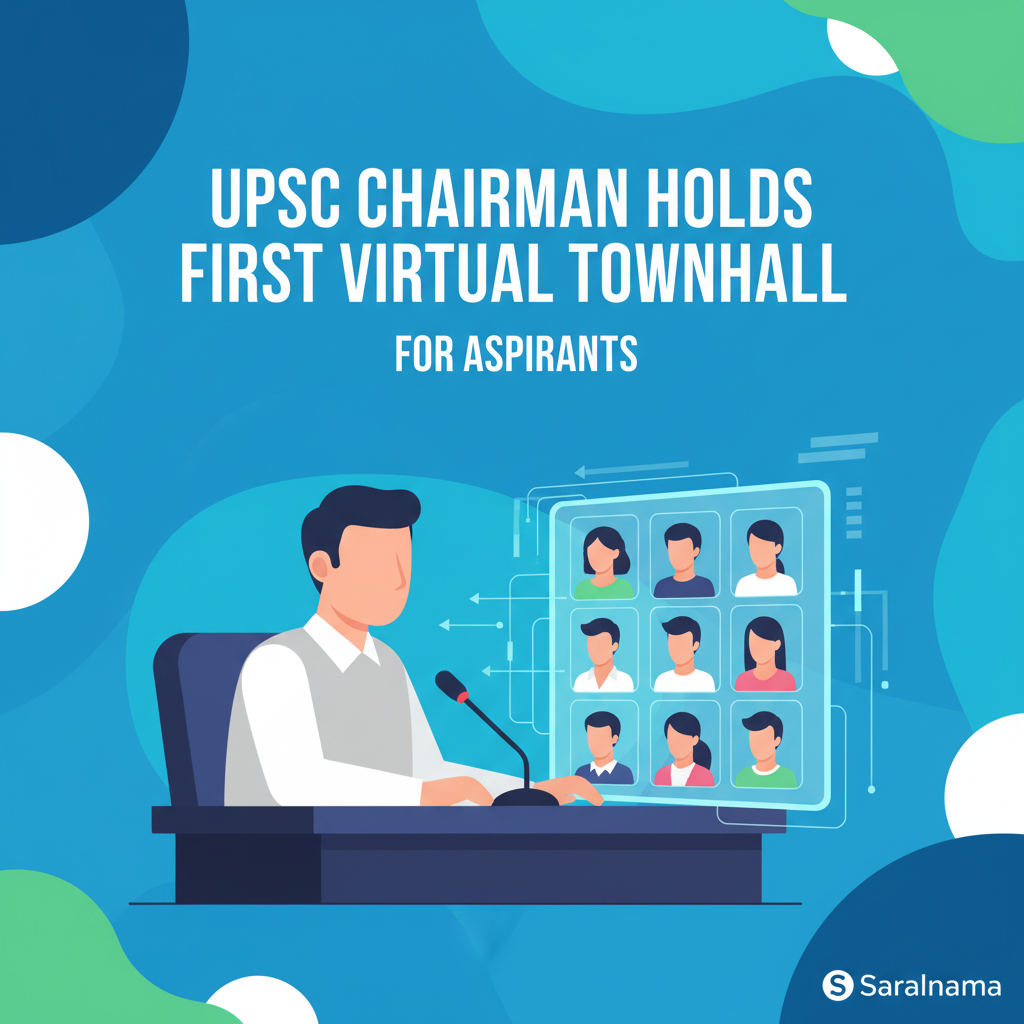 UPSC Chairman Holds First Virtual Townhall for Aspirants