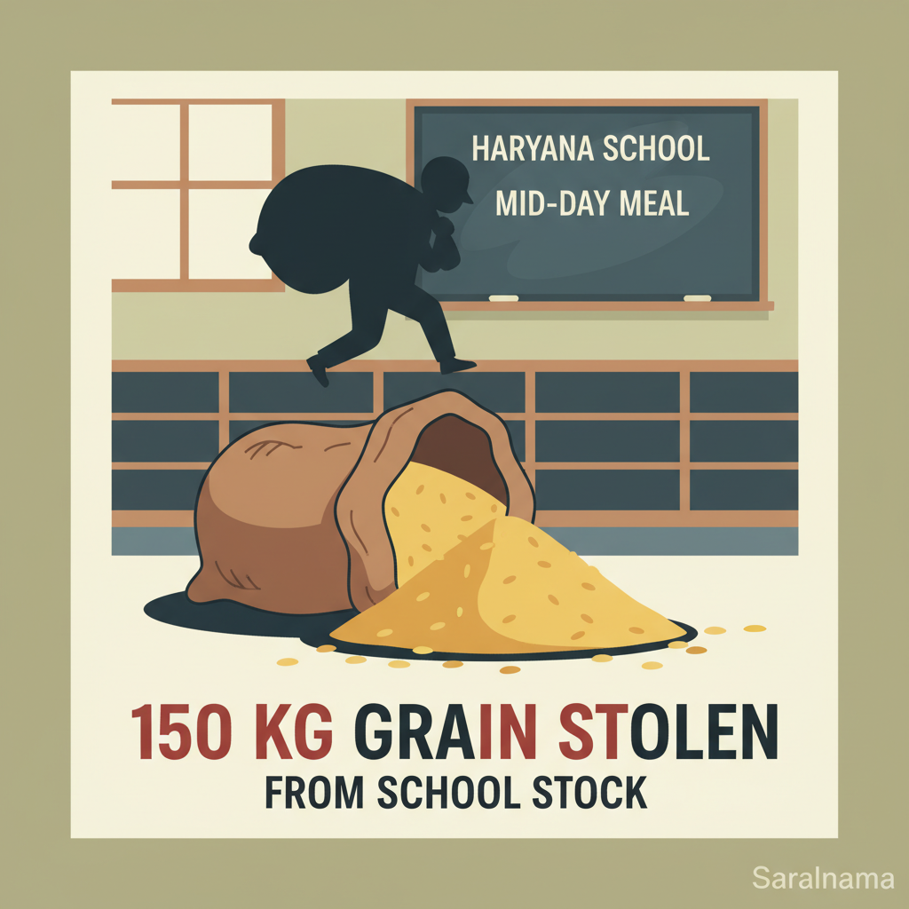 150 kg Grain Stolen from Haryana School's Mid-Day Meal Stock