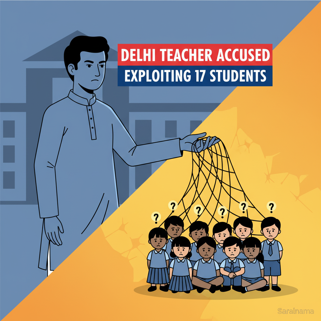 Delhi Teacher Accused of Exploiting 17 Students
