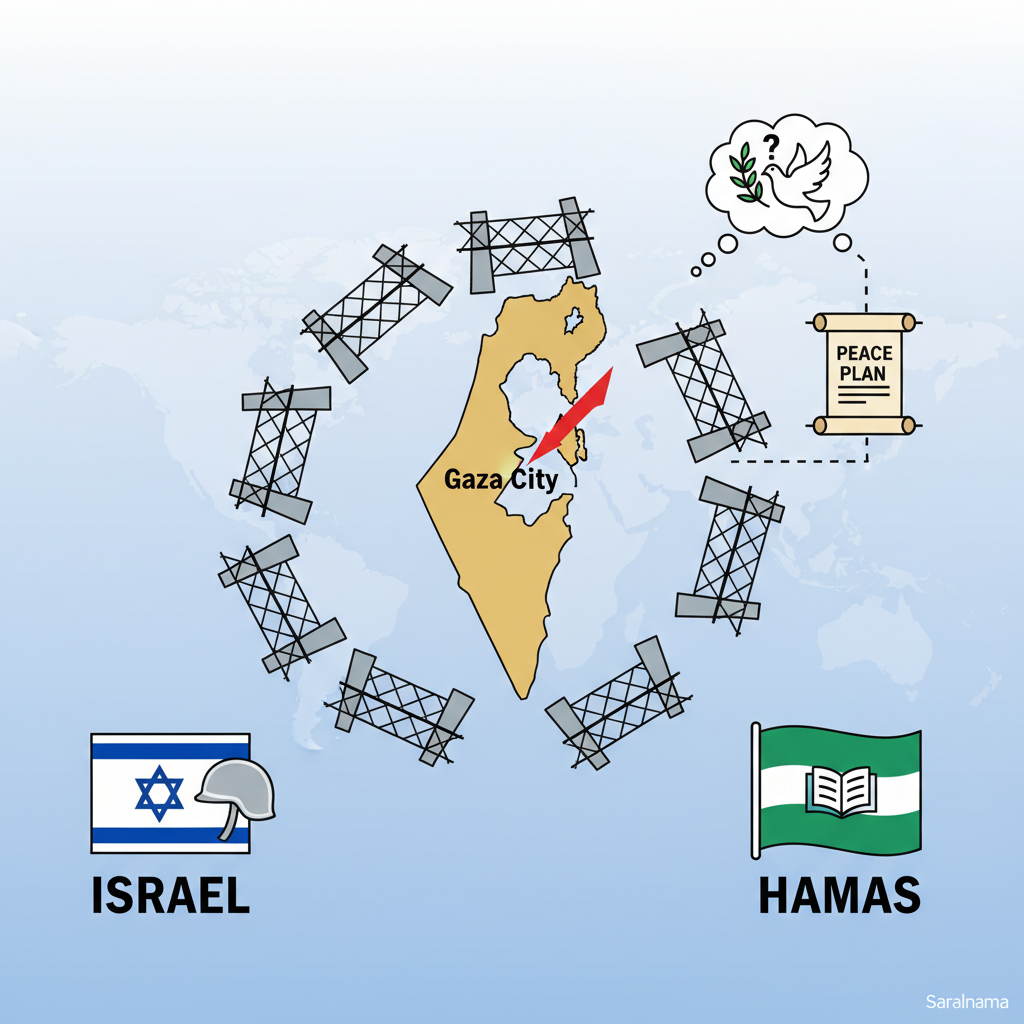 Israel Tightens Siege on Gaza City as Hamas Reviews Peace Plan
