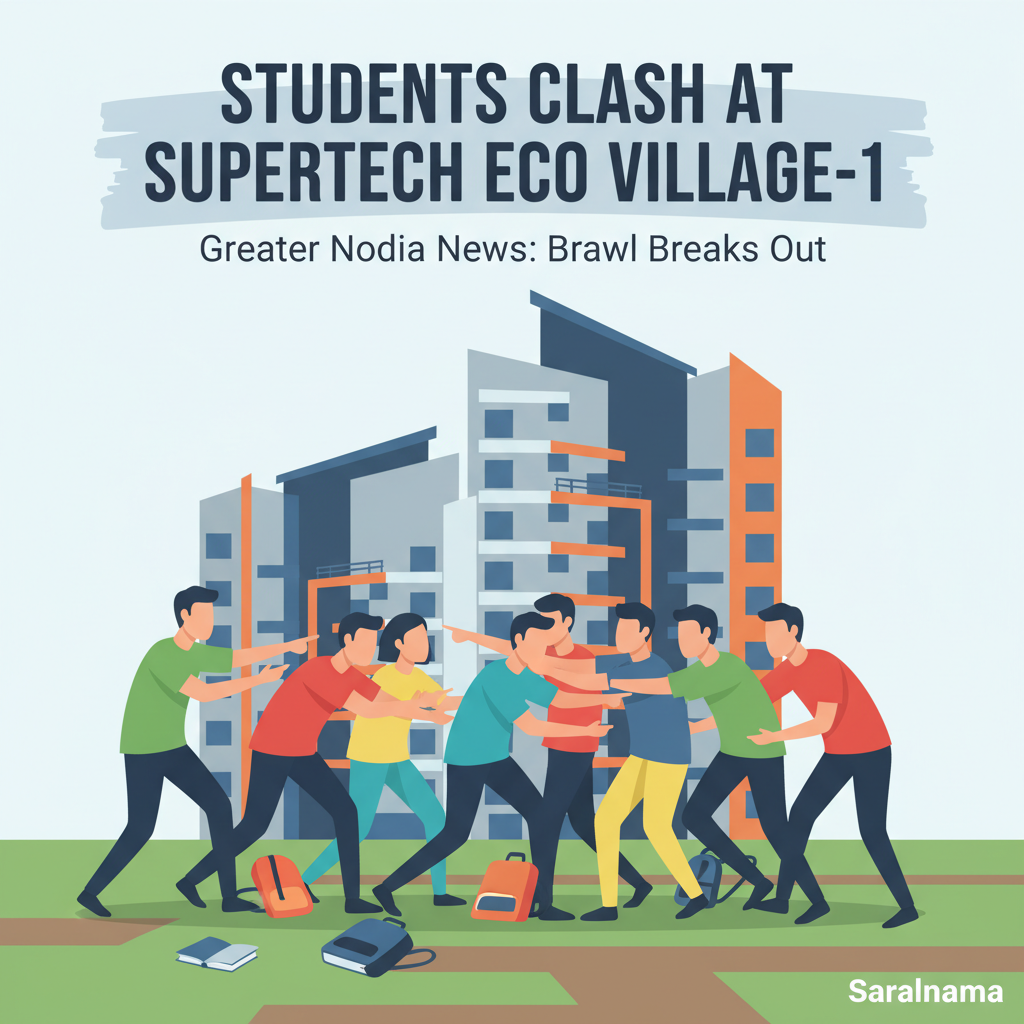 Students Brawl at Supertech Eco Village-1 in Greater Noida