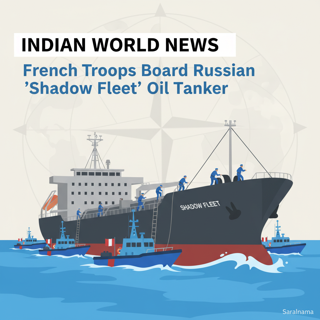 French Troops Board Russian 'Shadow Fleet' Oil Tanker