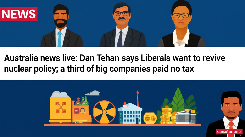 Australia news live: Dan Tehan says Liberals want to revive nuclear policy; a third of big companies paid no tax