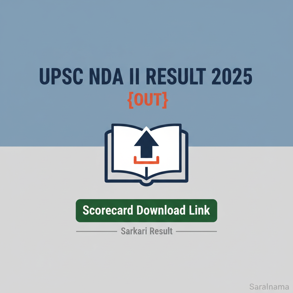 UPSC NDA II Result 2025 {OUT} Scorecard Download Link