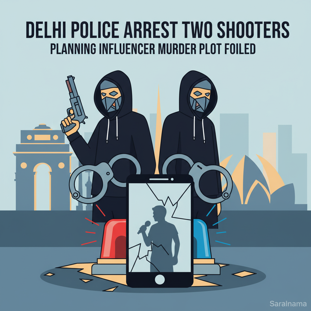 Delhi Police Arrest Two Shooters Planning Influencer Murder