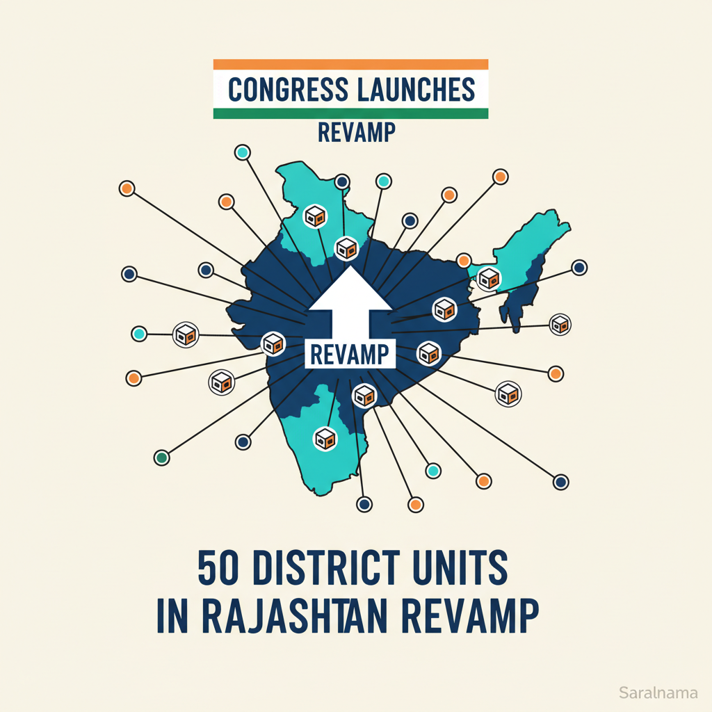 Congress Launches 50 District Units in Rajasthan Revamp