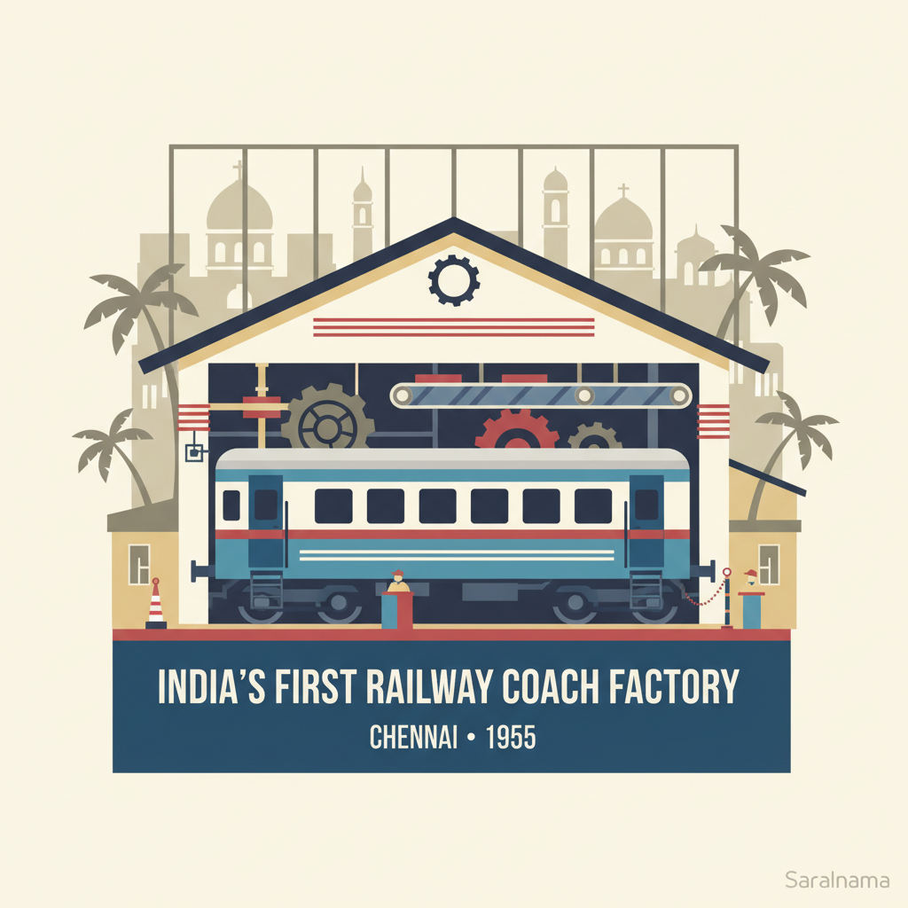 India's First Railway Coach Factory Started in Chennai in 1955