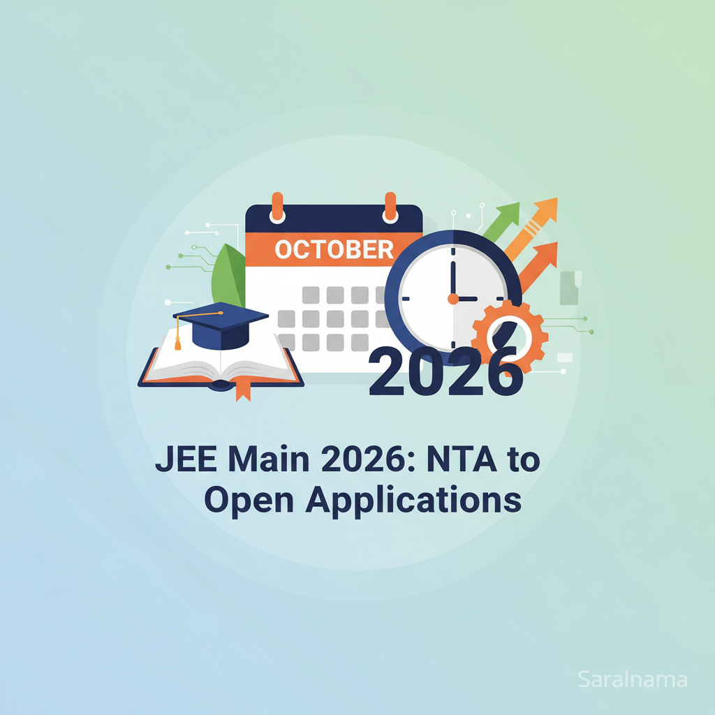 JEE Main 2026: NTA to Open Applications in October