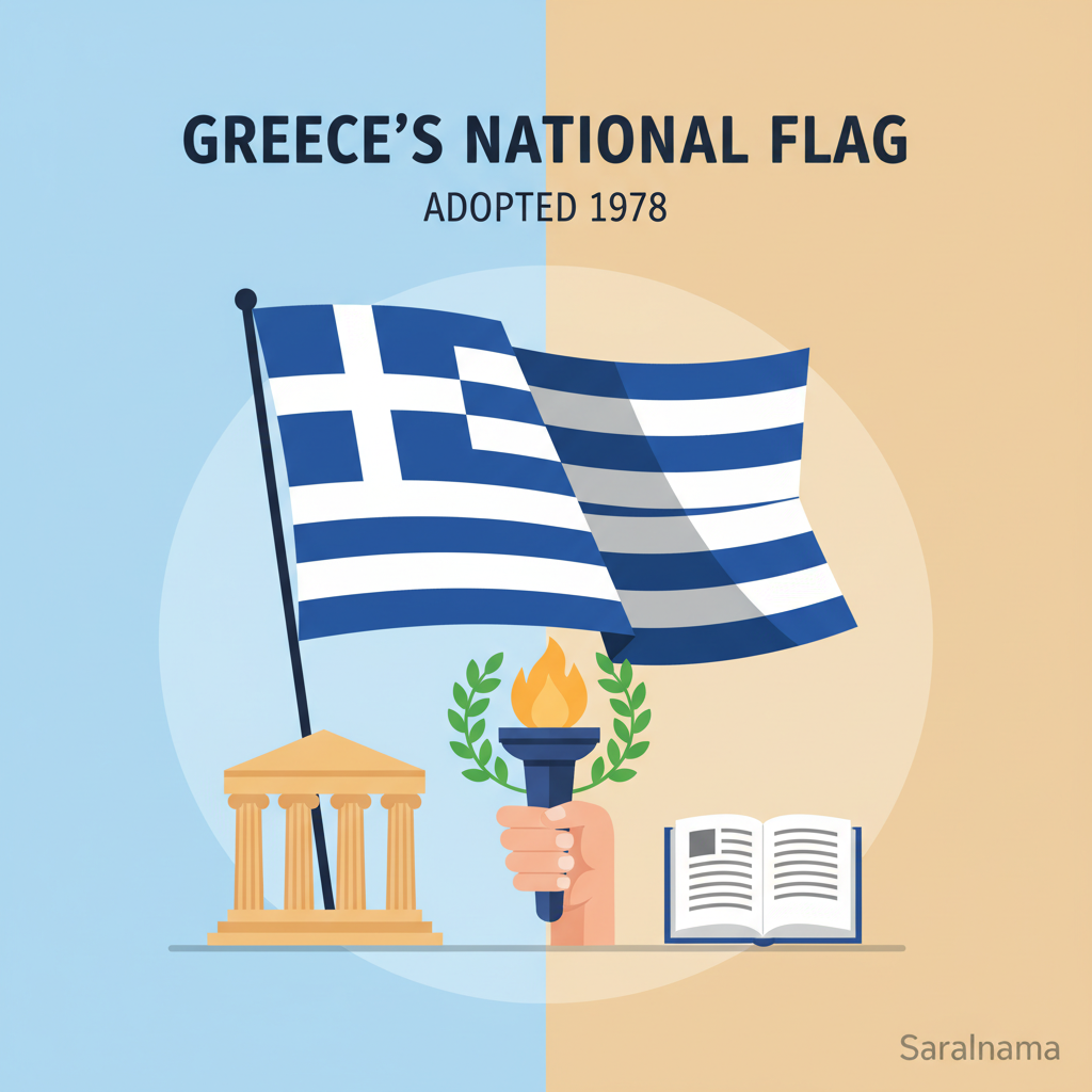 Greece's National Flag Adopted in 1978