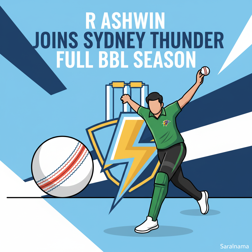 R Ashwin Joins Sydney Thunder for Full BBL Season
