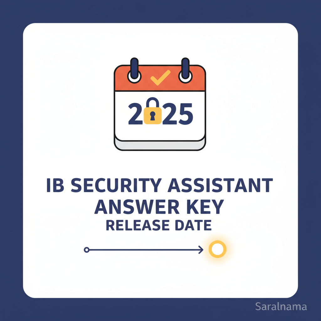 IB Security Assistant Answer Key 2025 Release Date