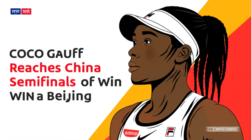 Coco Gauff Reaches China Open Semifinals with Win in Beijing