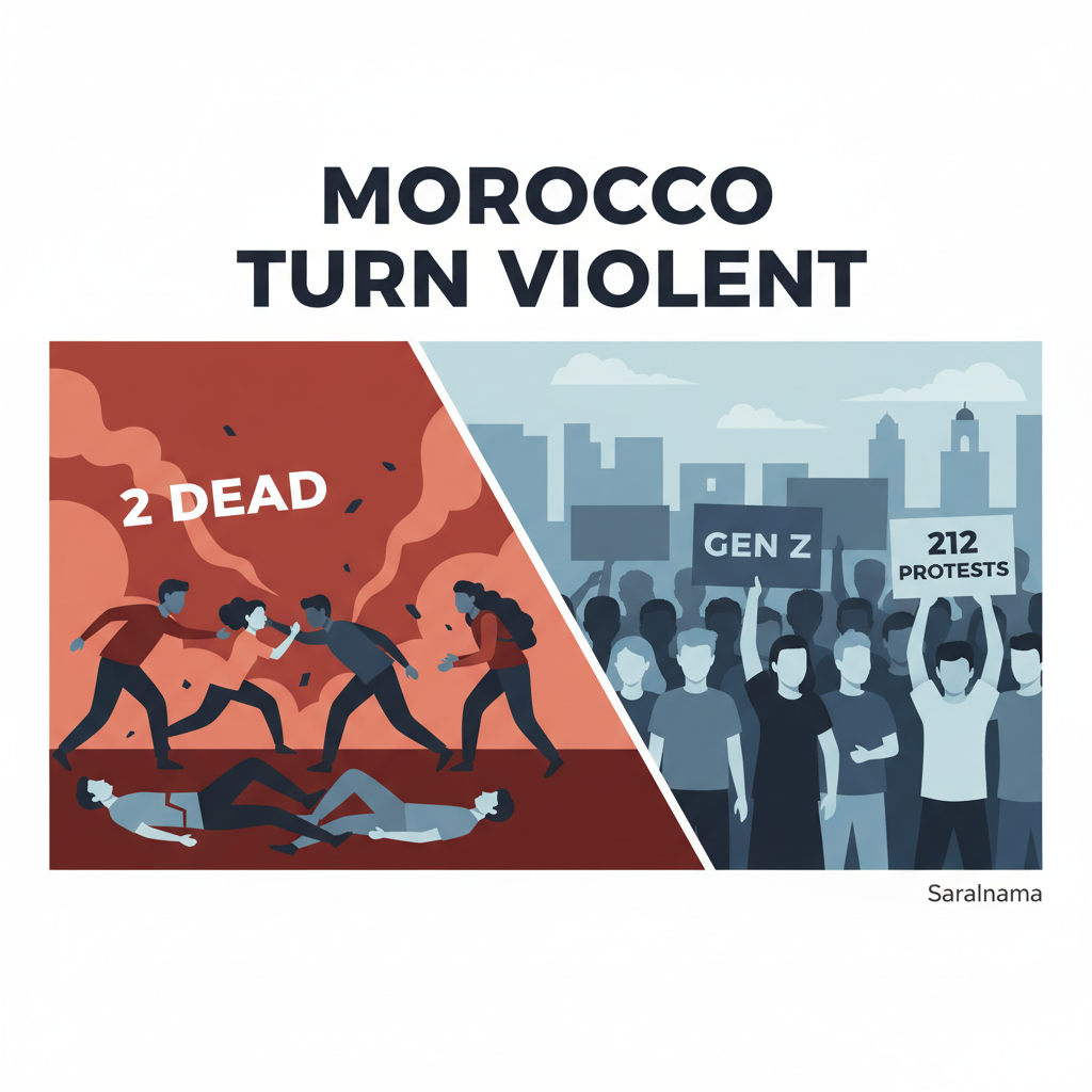 2 Dead as Morocco GenZ 212 Protests Turn Violent