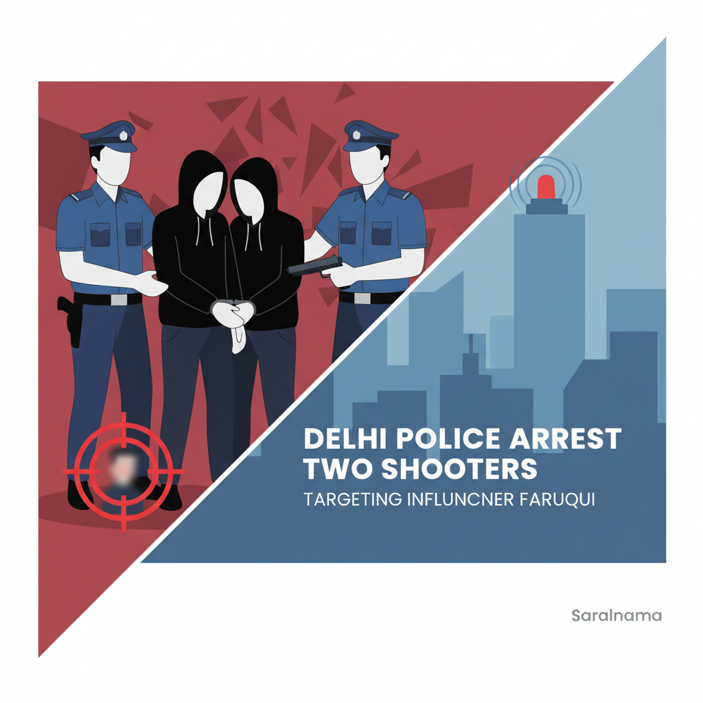 Delhi Police Arrest Two Shooters Targeting Influencer Faruqui