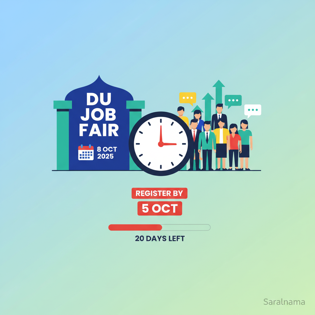 DU Job Fair on 8 Oct 2025: Register by 5 Oct