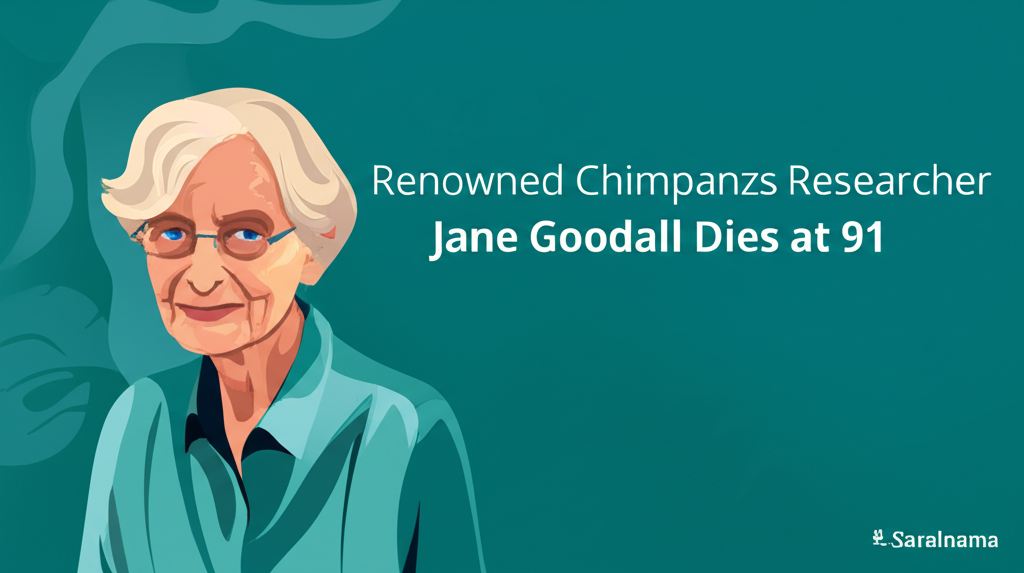 Renowned Chimpanzee Researcher Jane Goodall Dies at 91
