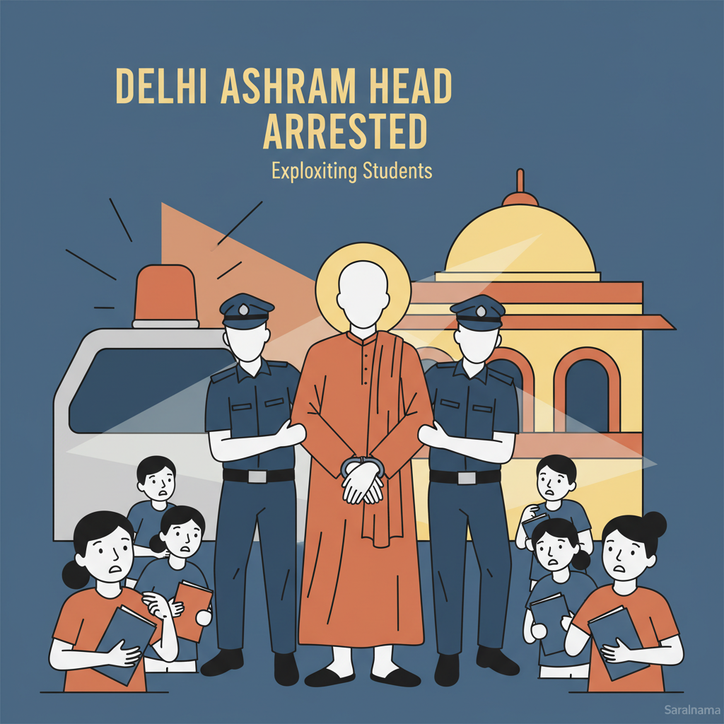 Delhi Ashram Head Arrested for Exploiting Students