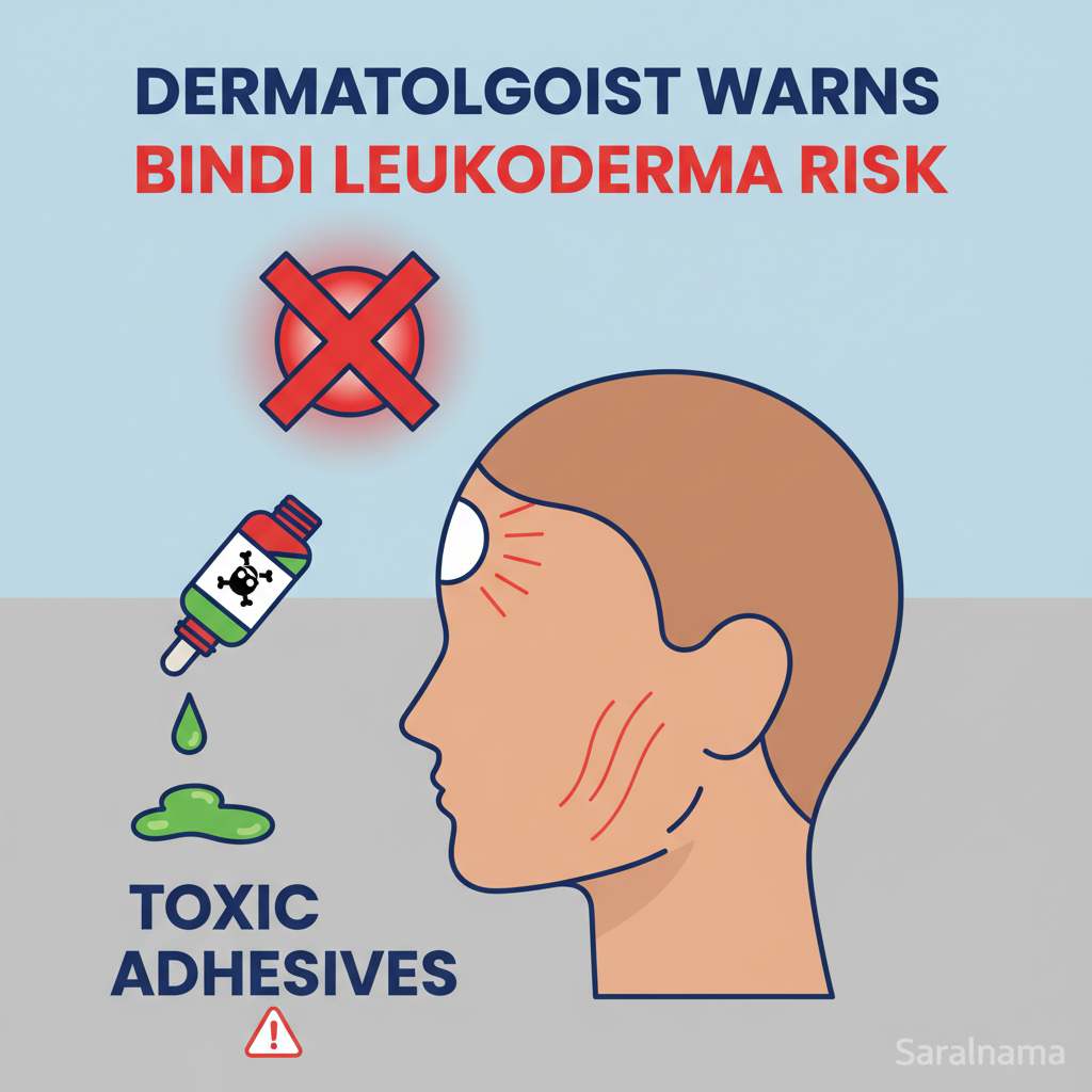 Dermatologist Warns of Bindi Leukoderma Risk from Toxic Adhesives
