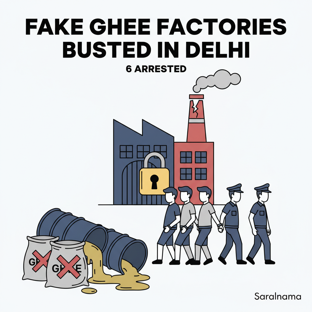 Fake Ghee Factories Busted in Delhi, 6 Arrested