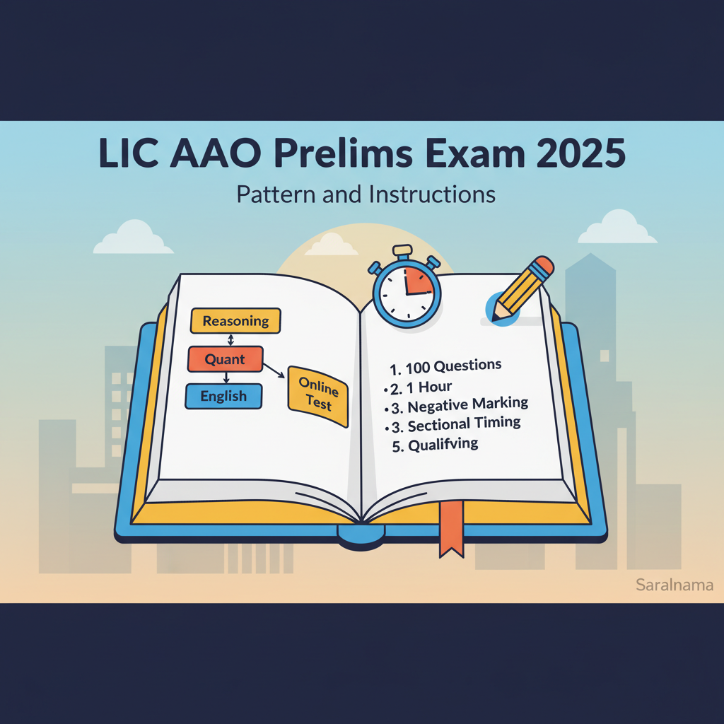 LIC AAO Prelims Exam 2025: Pattern and Instructions