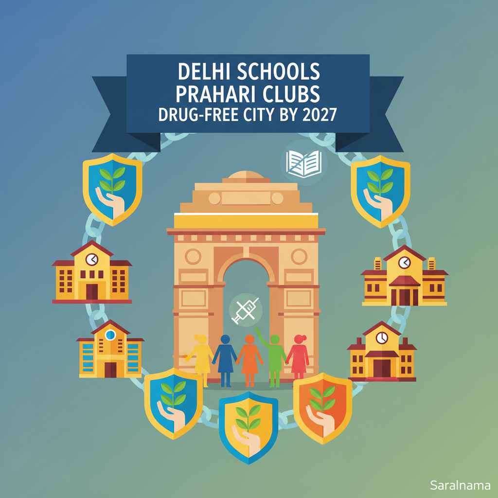Delhi Schools to Form Prahari Clubs for Drug-Free City by 2027