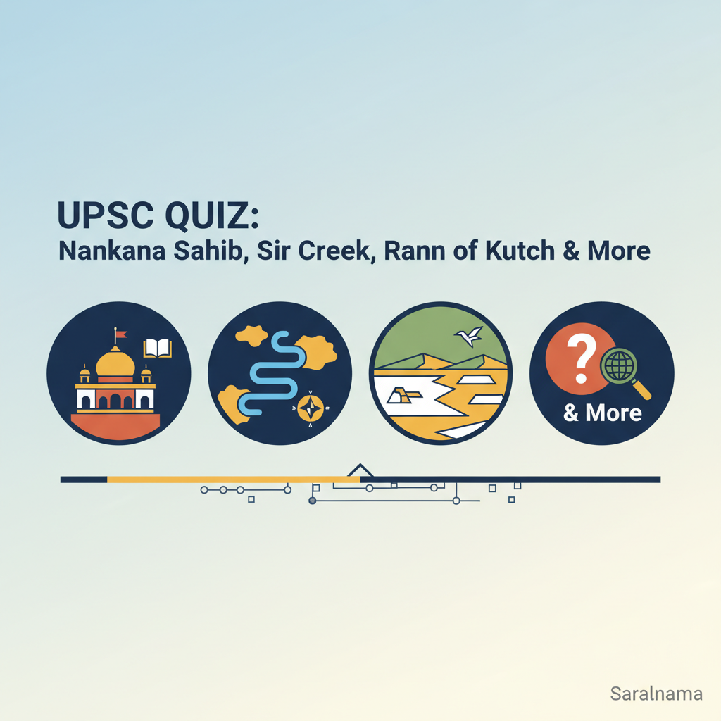 UPSC Quiz: Nankana Sahib, Sir Creek, Rann of Kutch & More