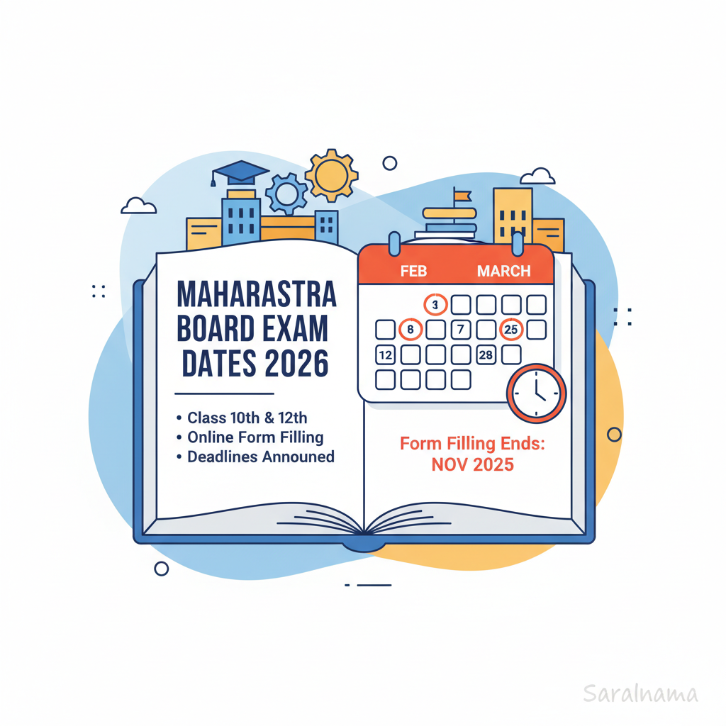 Maharashtra Board Exam Dates 2026: Form Filling Deadlines Set