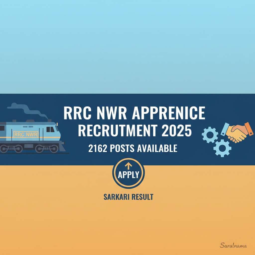 RRC NWR Apprentice Recruitment 2025: 2162 Posts Available