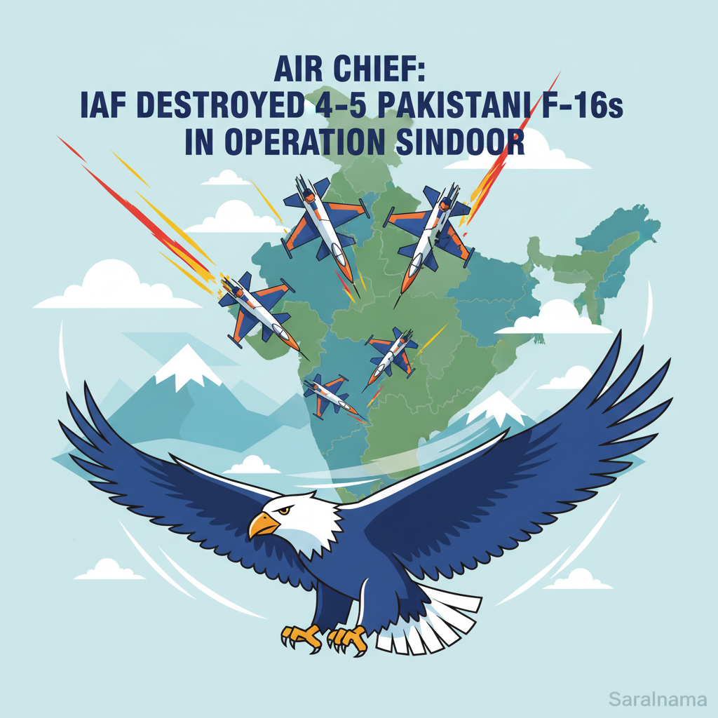 Air Chief: IAF Destroyed 4-5 Pakistani F-16s in Operation Sindoor