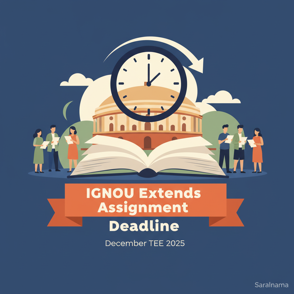 IGNOU Extends Assignment Deadline for December TEE 2025