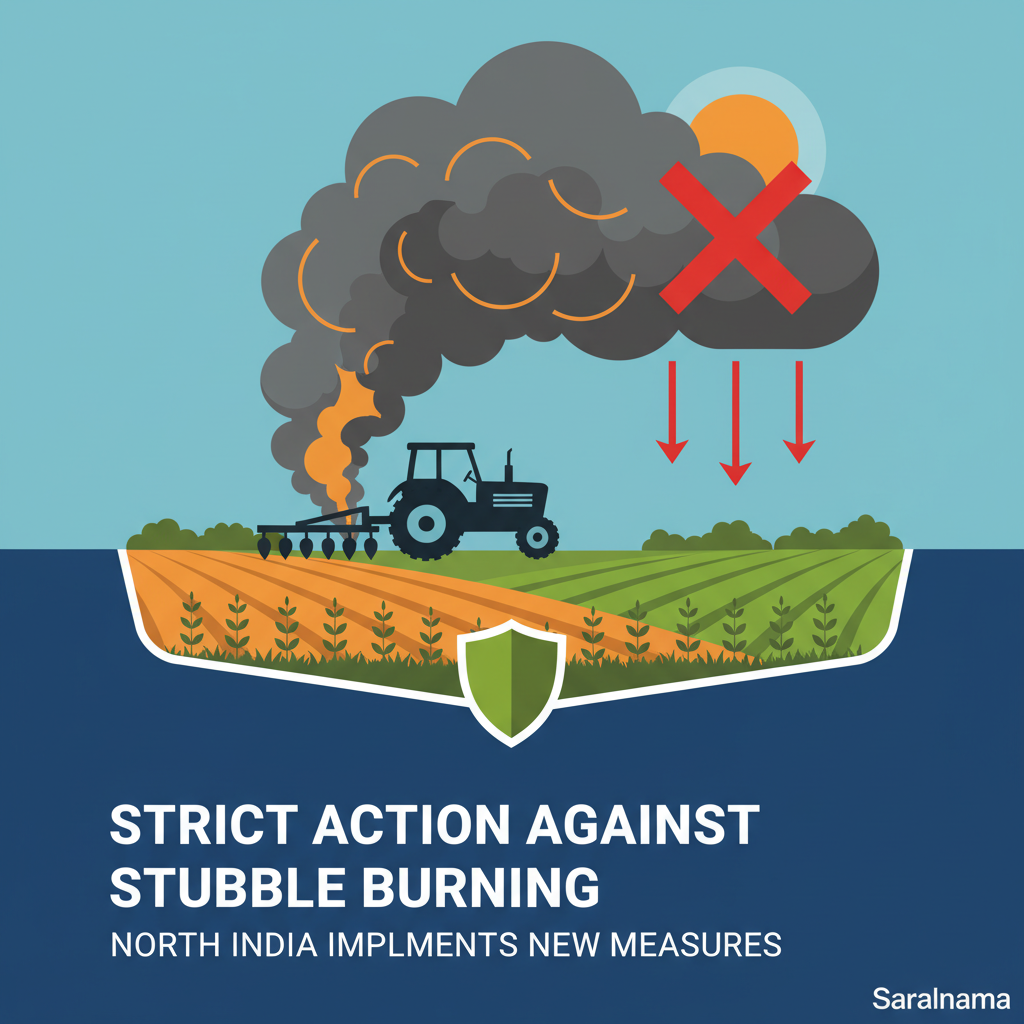 Strict Action Against Stubble Burning in North India