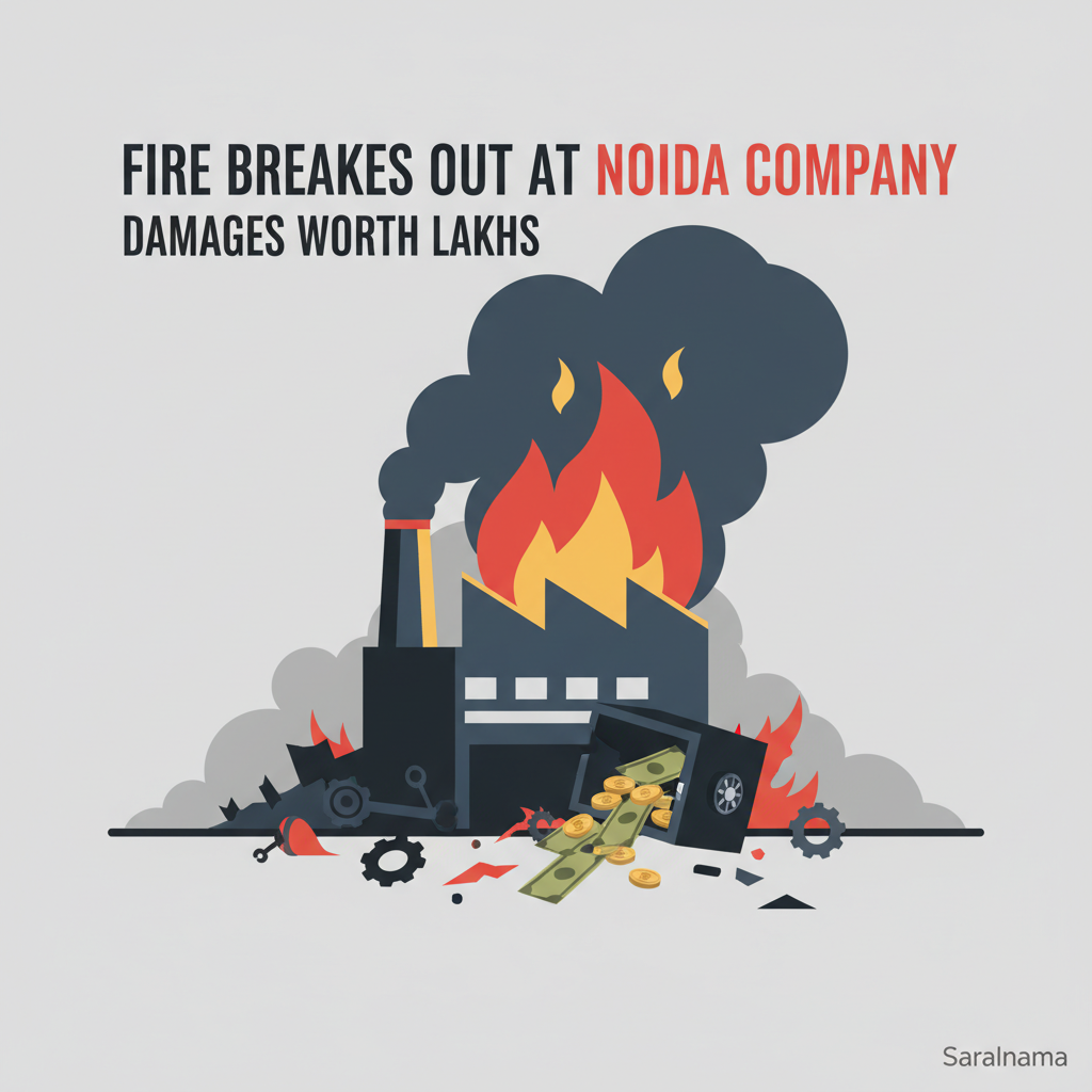 Fire Breaks Out at Noida Company, Damages Worth Lakhs