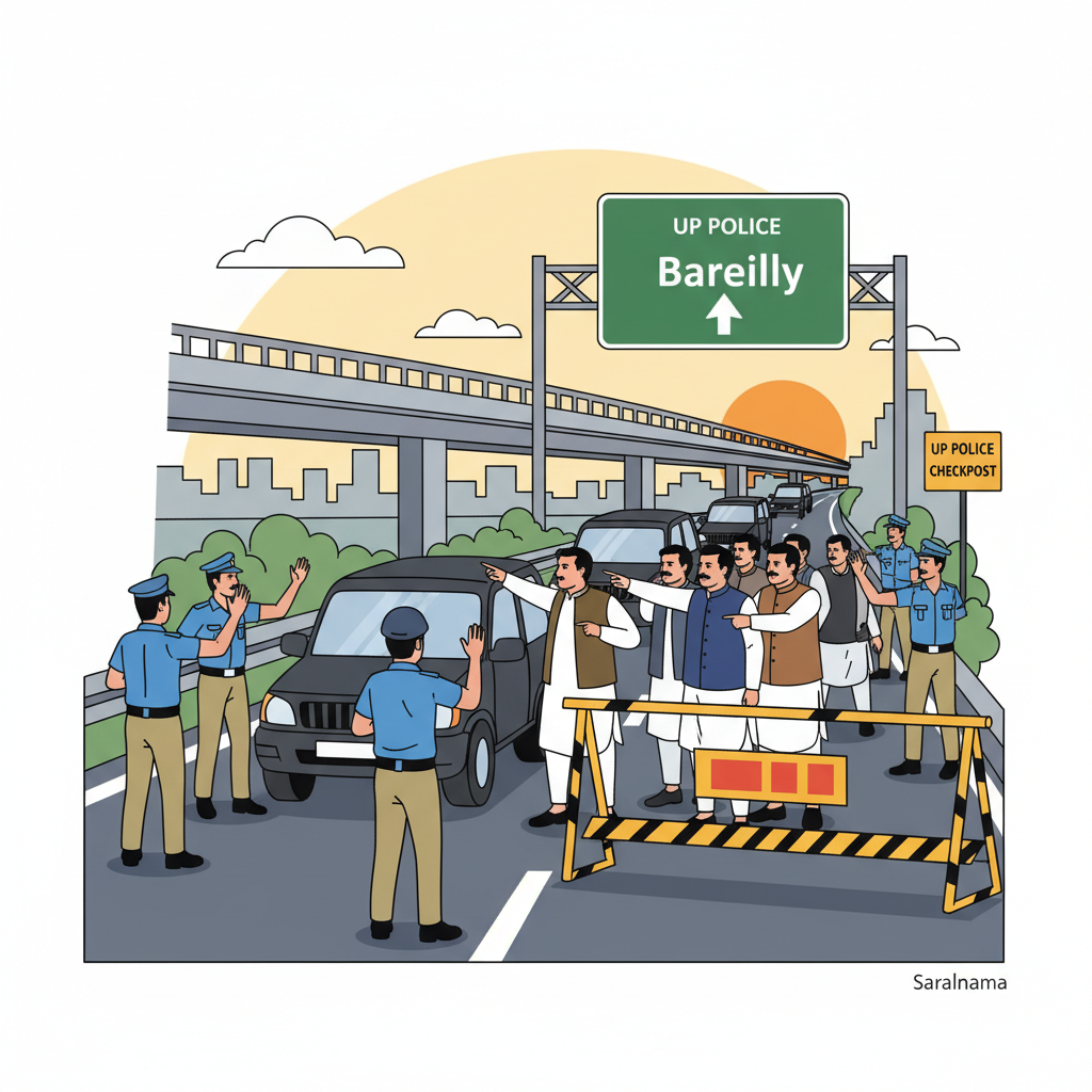 UP Police Stops SP MPs from Entering Bareilly