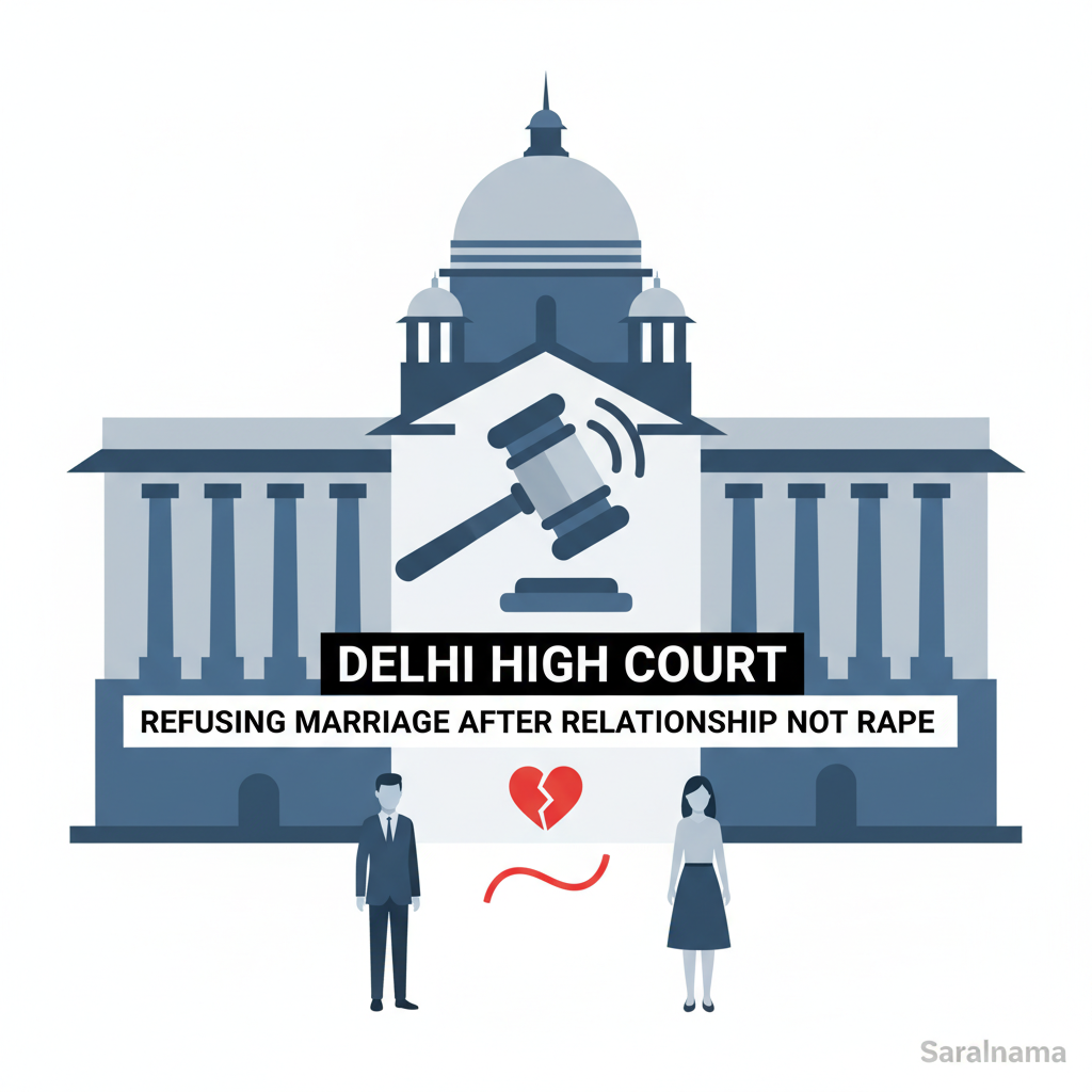 Delhi High Court: Refusing Marriage After Relationship Not Rape
