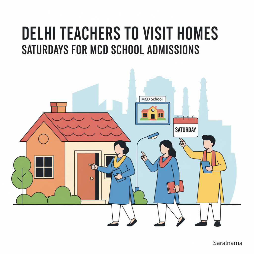 Delhi Teachers to Visit Homes on Saturdays for MCD School Admissions