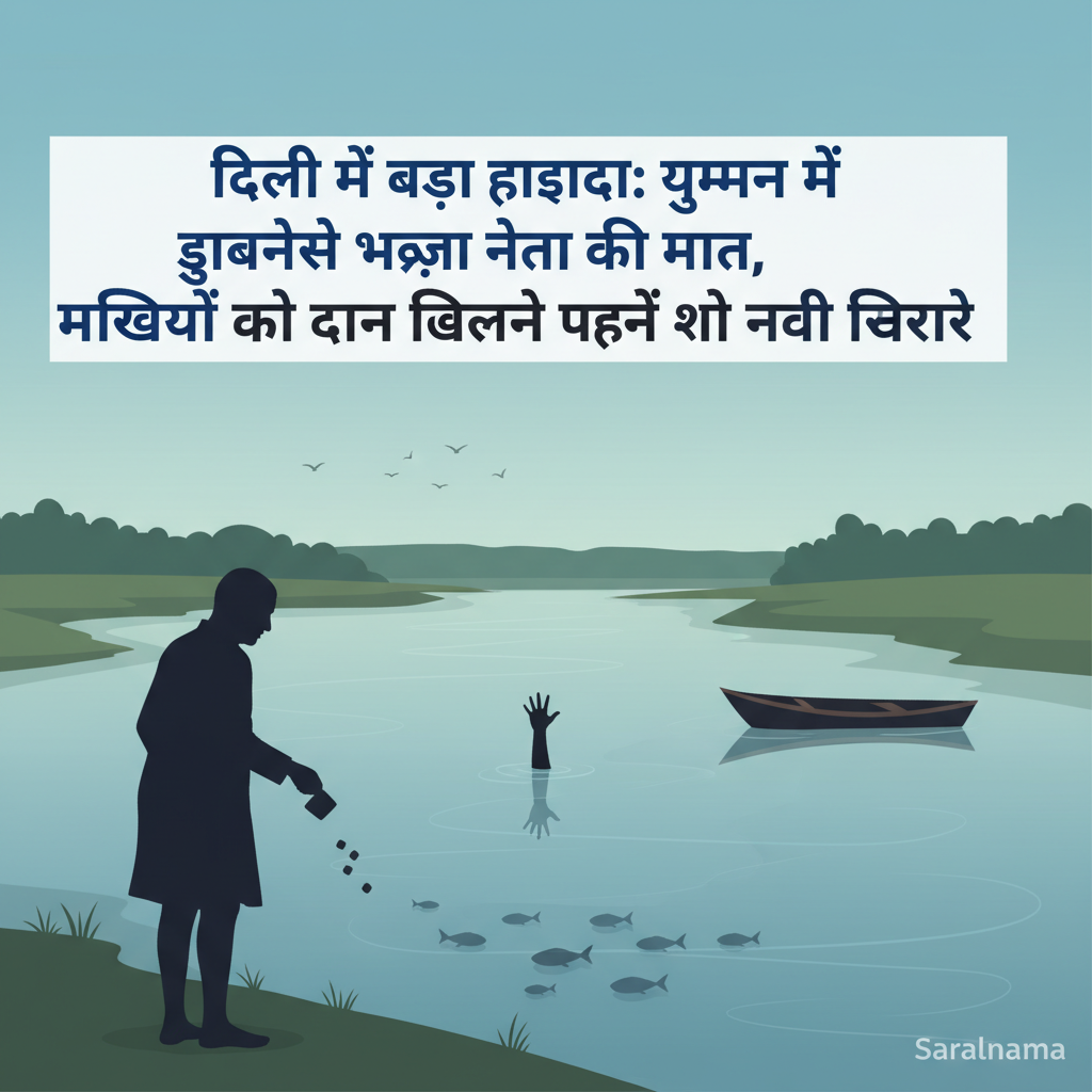 दिल्ली में बड़ा हादसा: यमुना में डूबने से भाजपा नेता की मौत, मछलियों को दाना खिलाने पहुंचे थे नदी किनारे