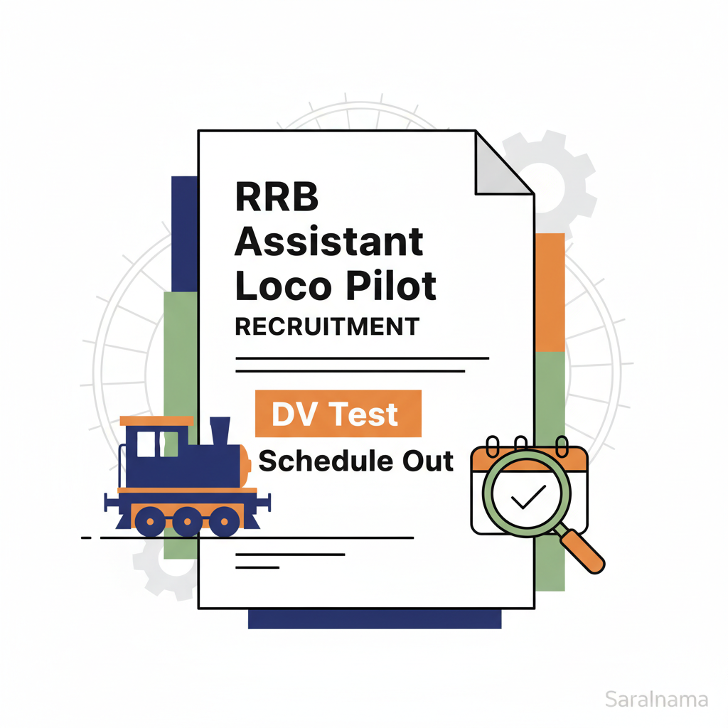 RRB Assistant Loco Pilot Recruitment: DV Test Schedule Out