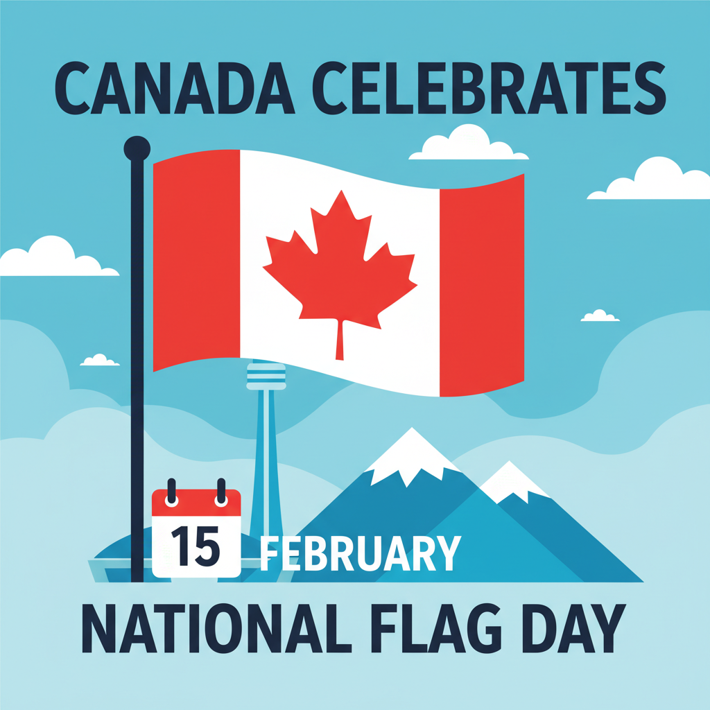 Canada Celebrates National Flag Day on 15 February